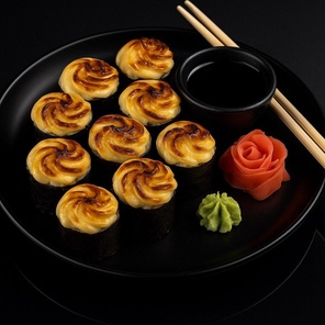 Запеченный с креветкой